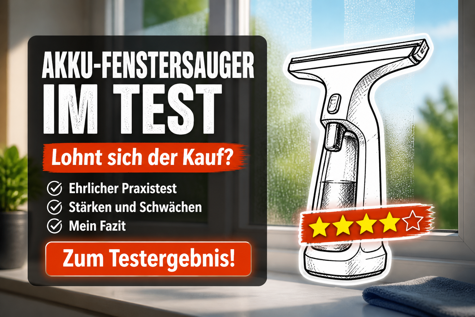 Akku-Fenstersauger Test 2026: Die besten Modelle im Vergleich