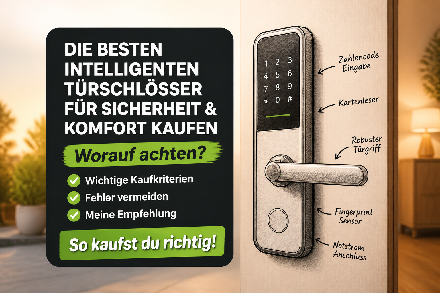 Intelligente Türschlösser