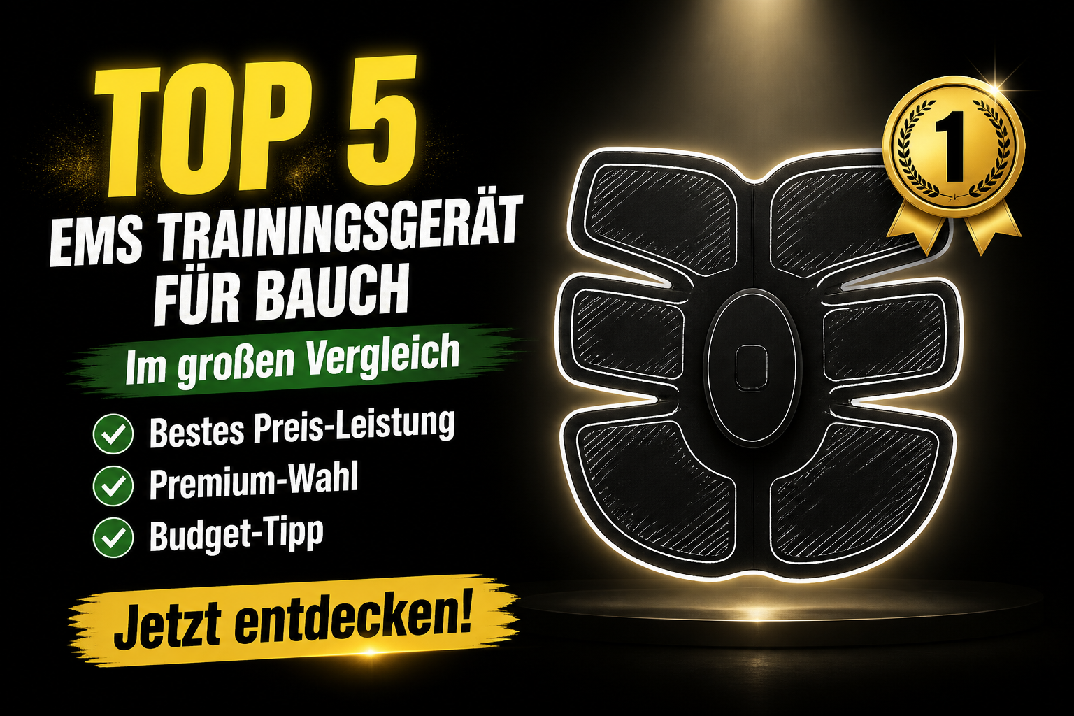 Die besten EMS Trainingsgeräte für Bauch 2026