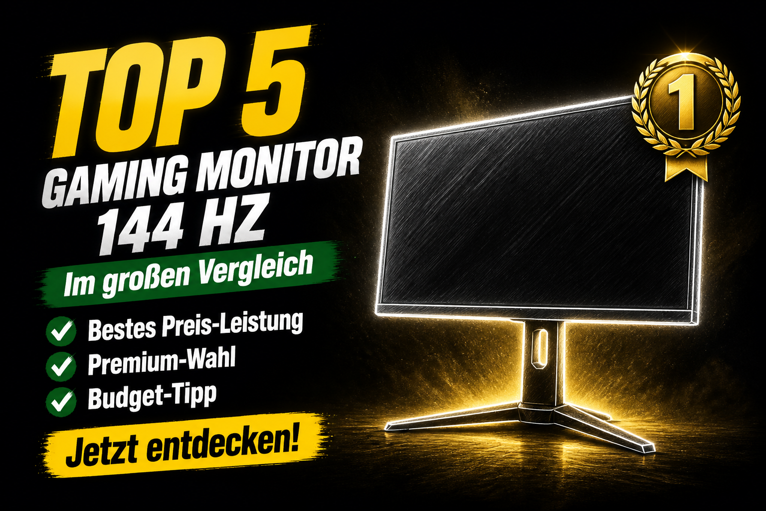 Die besten Gaming Monitor 144 Hz 2026 im Test