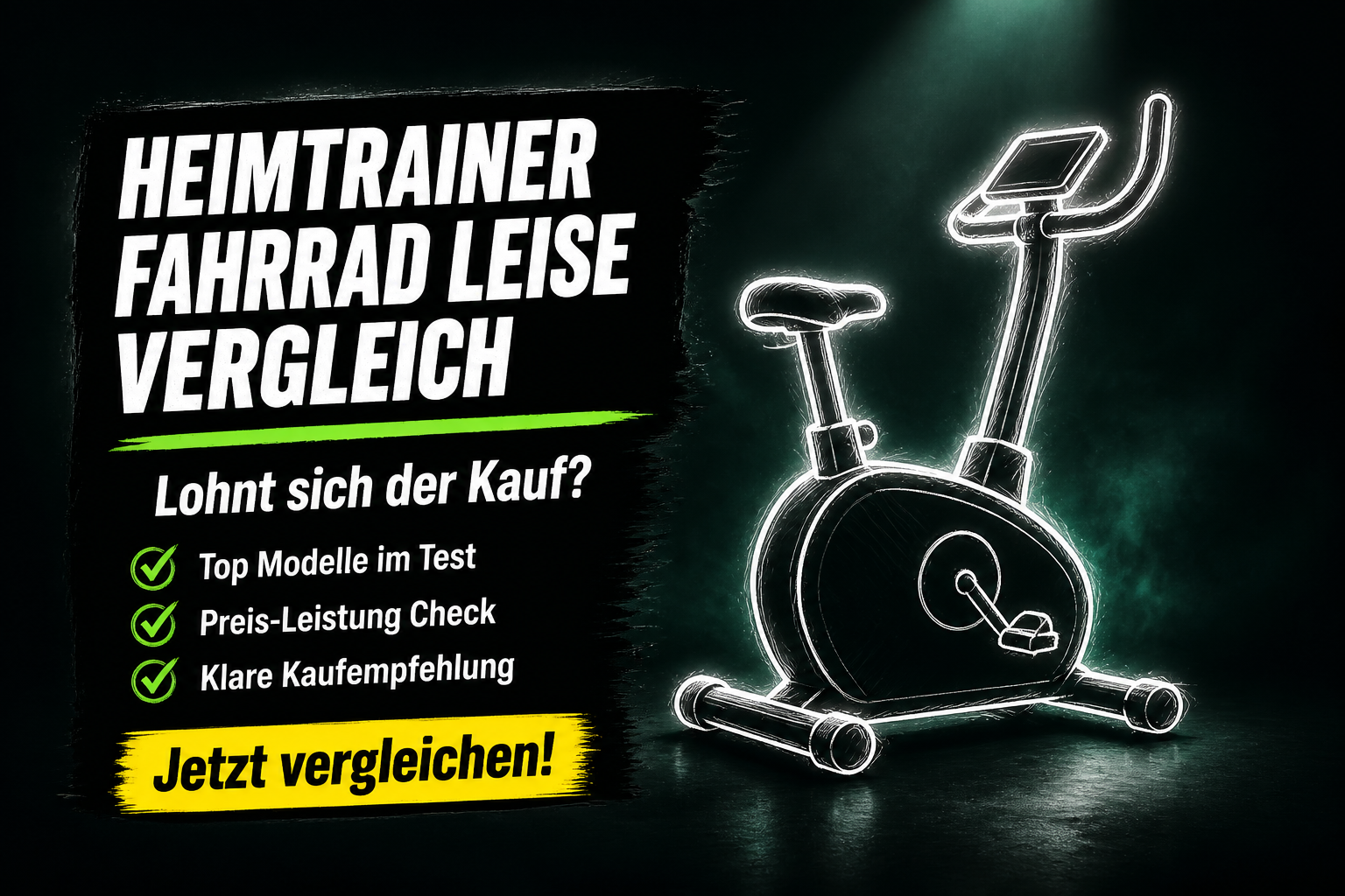 Heimtrainer Fahrrad leise Vergleich 2026