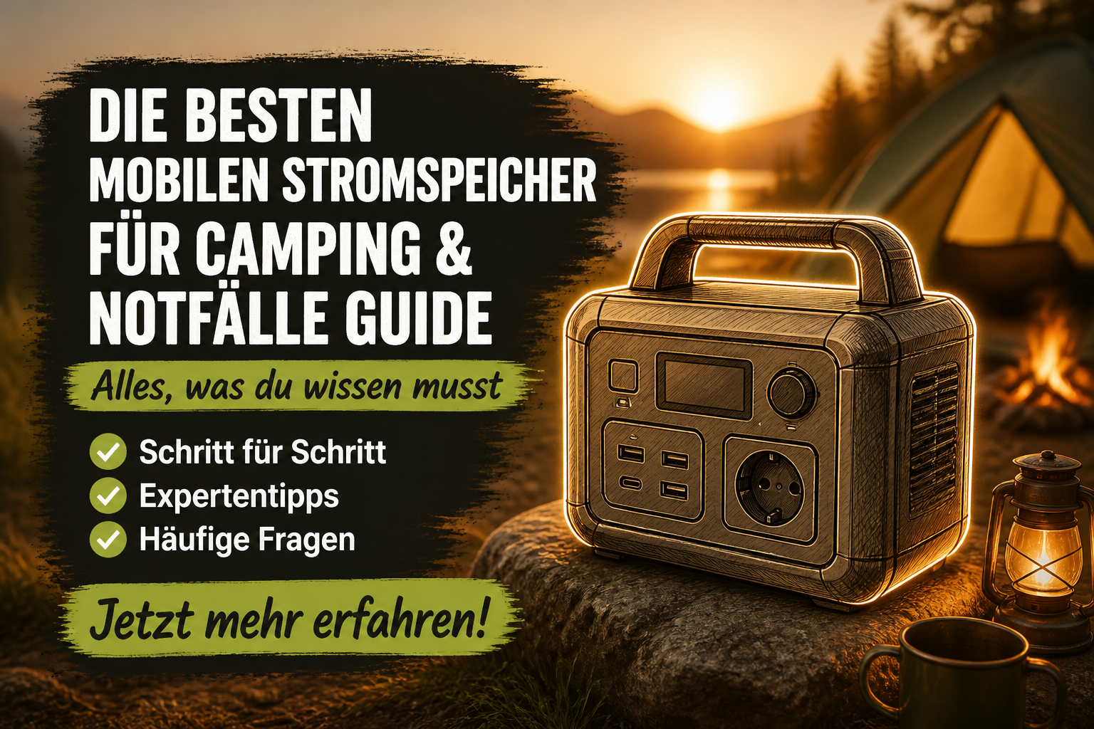 Mobile Stromspeicher für Camping
