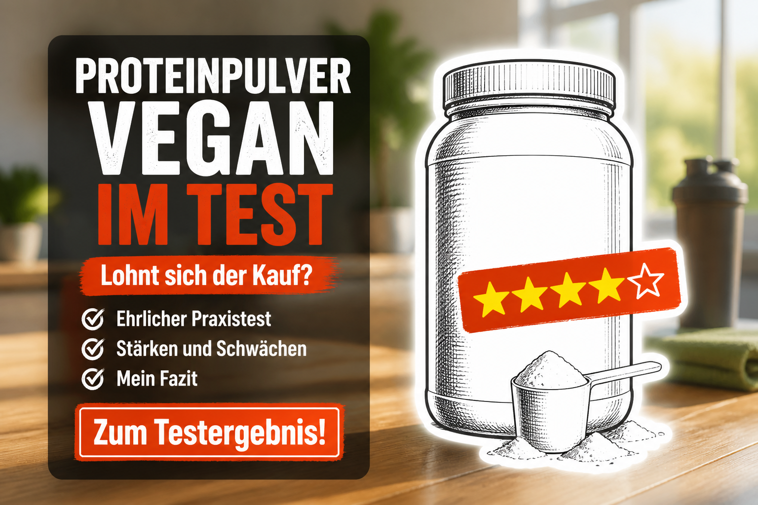 Proteinpulver vegan Test 2026: Die besten Optionen