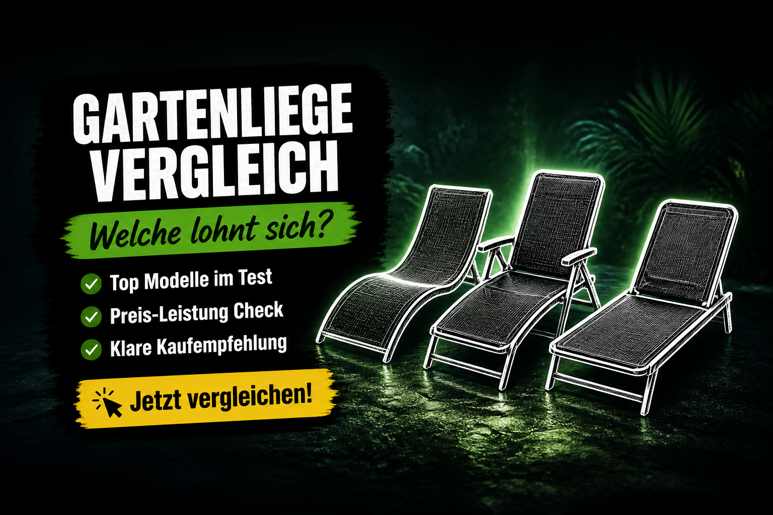 Gartenliege Vergleich: Die besten Modelle im Test